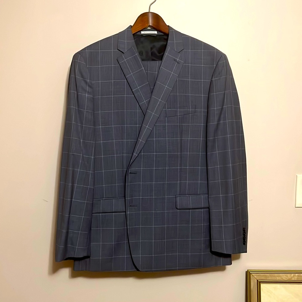 Ralph Lauren Window Pane Ultra -flex Classic suit. Big and Tall